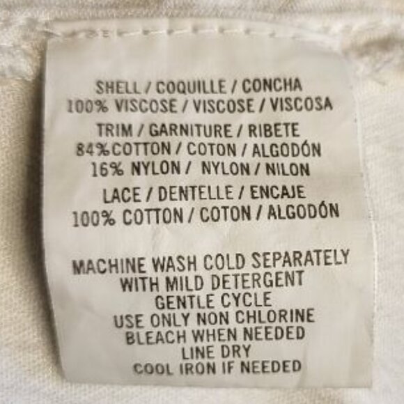 O'NEILL Swim Coverup Sheer White Tank Dress Size L - Large - Picture 7 of 7